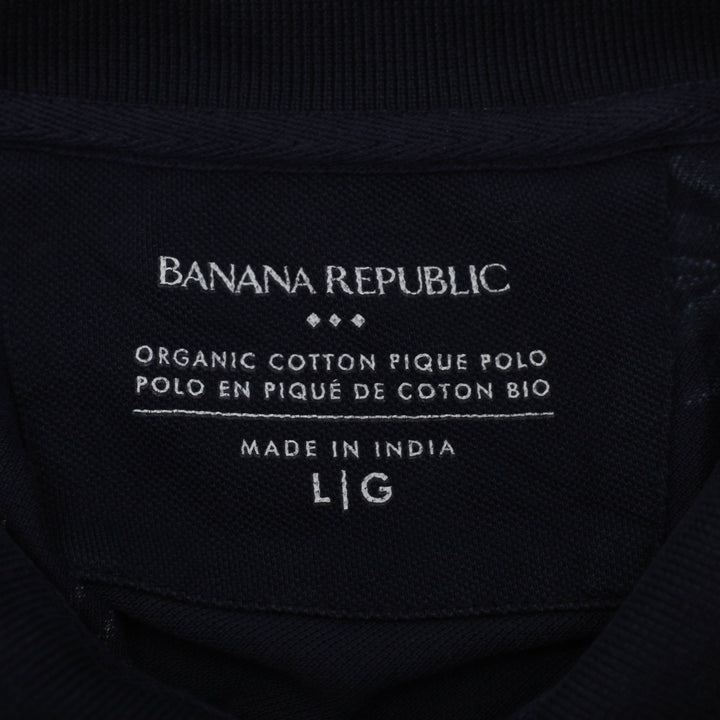 Mens Banana Republic Floral Short Sleeve Polo Shirt Size L