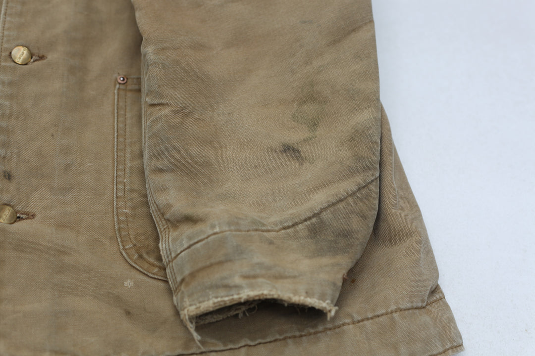 Vintage Carhartt Blanket Lined Chore Jacket Brown -Distressed - Fashion Rerun Vintage Migration_Jacket