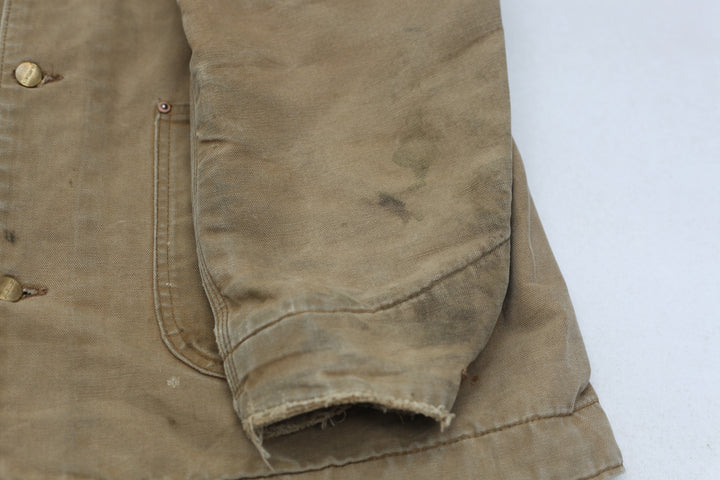 Vintage Carhartt Blanket Lined Chore Jacket Brown -Distressed - Fashion Rerun Vintage Migration_Jacket