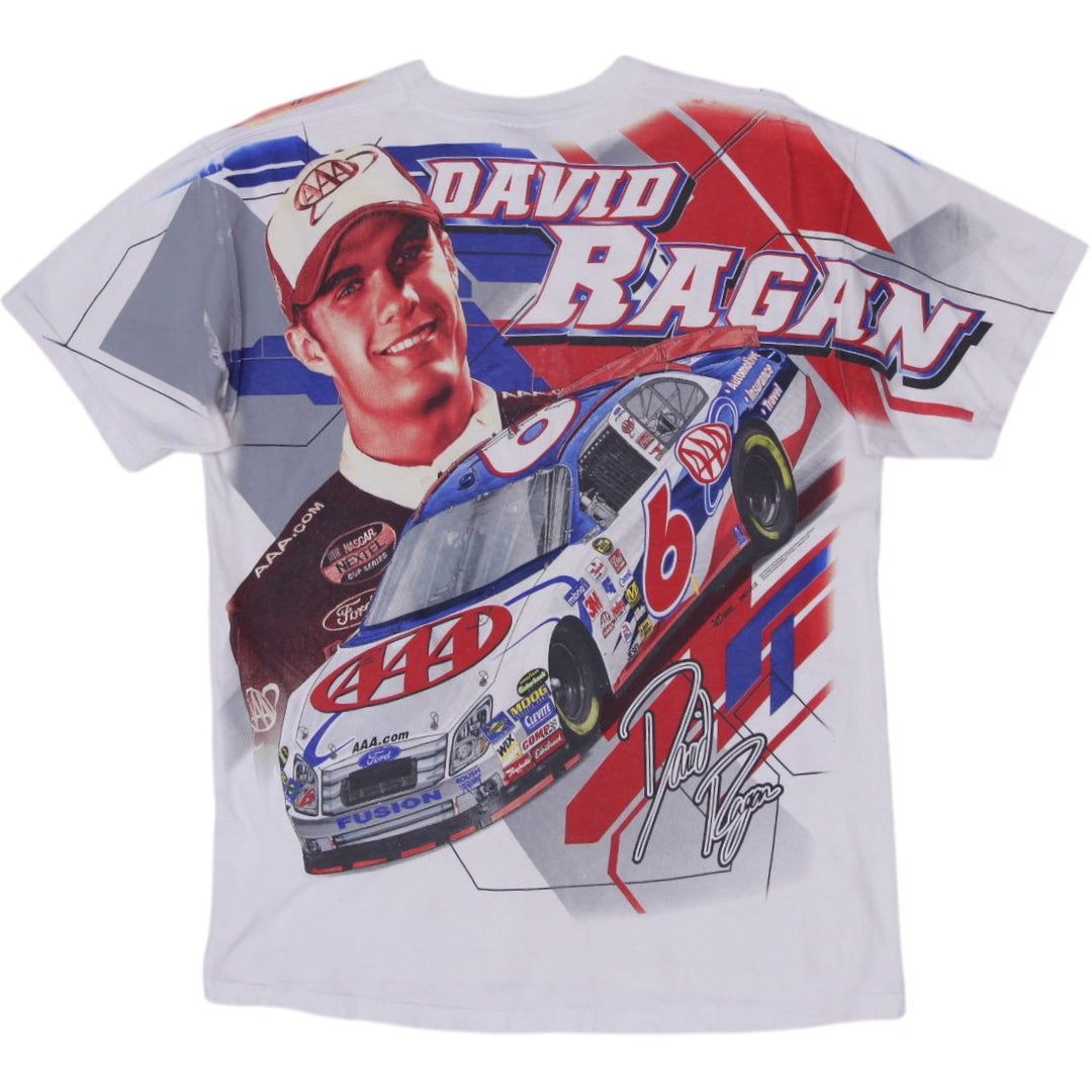 Vintage NASCAR David Ragan Roush Racing Chase Authentics T-Shirt L | Migration_T-Shirts - Side View | Fashion Rerun
