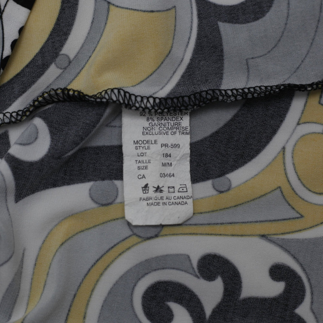 Y2K Ladies Rickis Psychedelic Paisley Crossover Top Size M