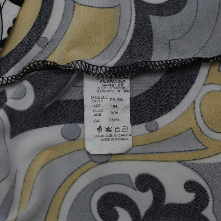 Y2K Ladies Rickis Psychedelic Paisley Crossover Top Size M