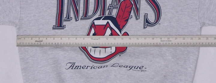 Vintage 1996 Cleveland Indians MLB Vintage Sweatshirt Size XL | Migration_Sweatshirts - View 9 | Fashion Rerun