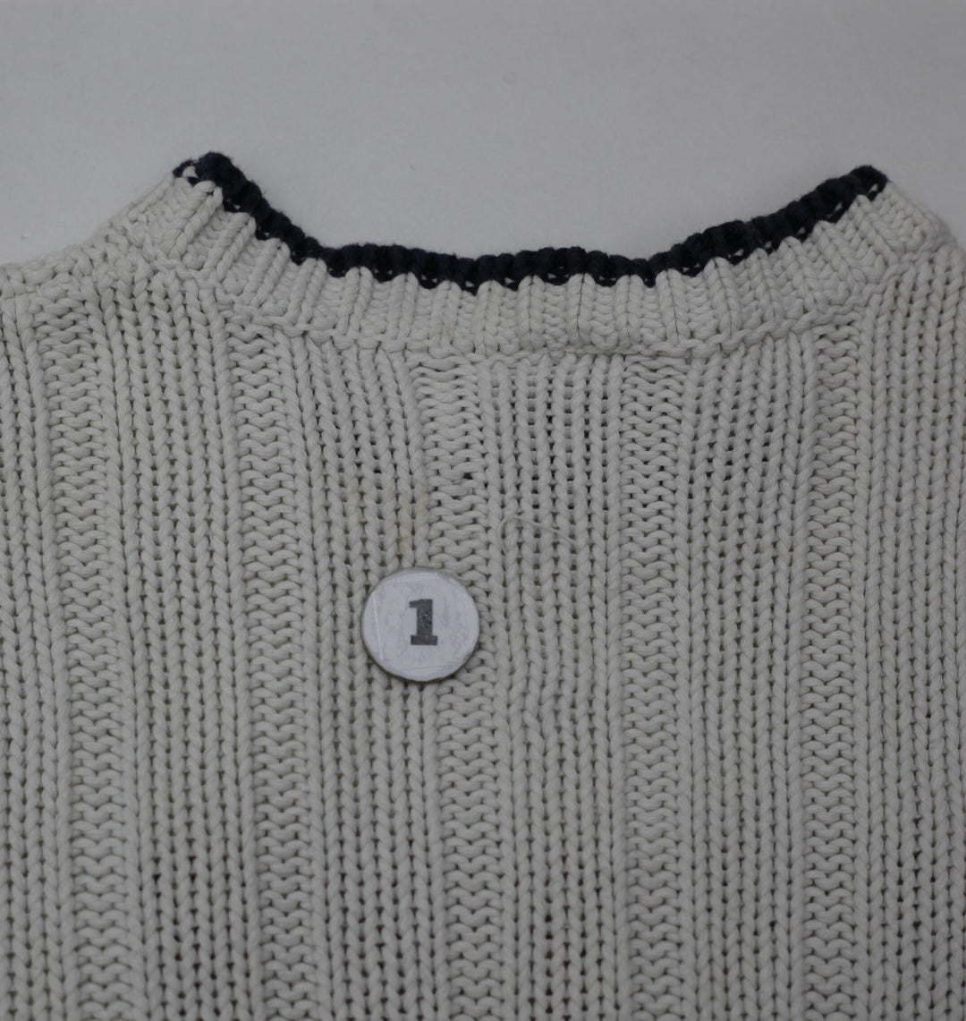 Vintage Ladies Polo Ralph Lauren American Flag Knit Sweater Small 100% Cotton