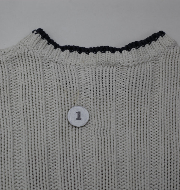 Vintage Ladies Polo Ralph Lauren American Flag Knit Sweater Small 100% Cotton