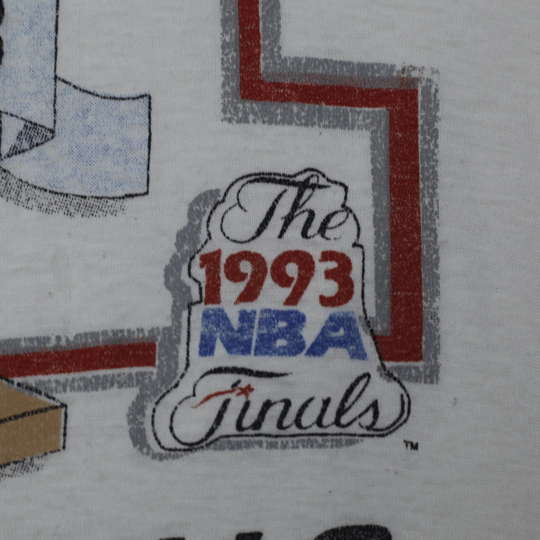 Vintage 1993 Chicago Bulls NBA World Championship White Single Stitch T-Shirt L Made In USA | Migration_T-Shi | Fashion Rerun