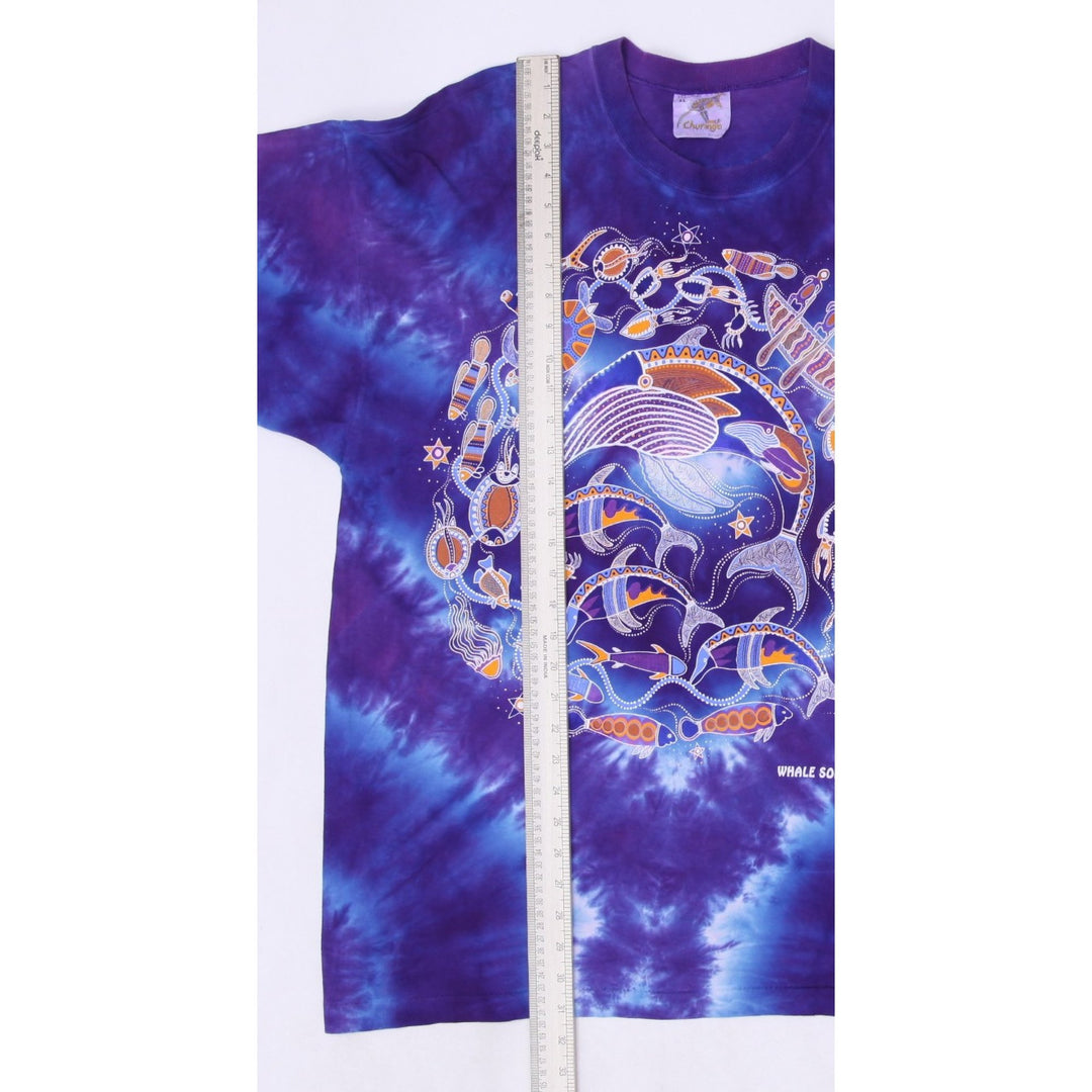 Vintage Churinga Designs "Whale Song Dreaming" T-Shirt Single Stitch XL Tie Dye | Migration_T-Shirts - View 6 | Fashion Rerun