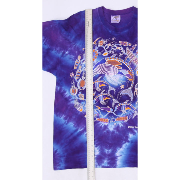 Vintage Churinga Designs "Whale Song Dreaming" T-Shirt Single Stitch XL Tie Dye | Migration_T-Shirts - View 6 | Fashion Rerun