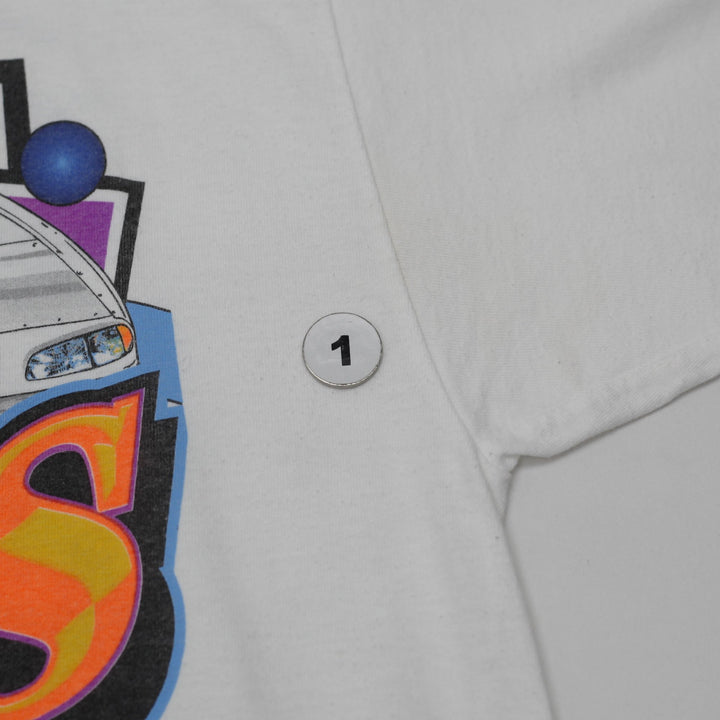 Vintage 1999 Buzzy Adams Racing Graphic T-Shirt Size XL