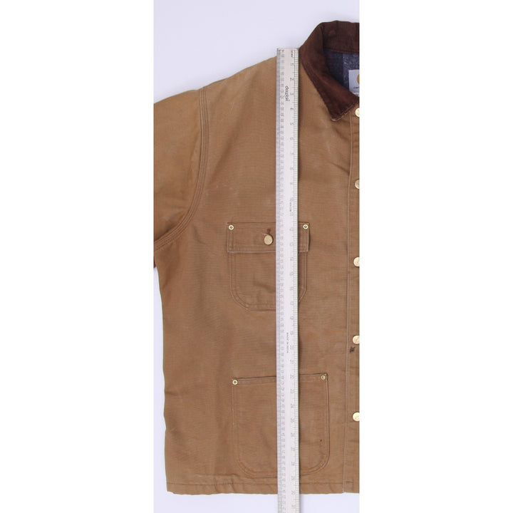 Vintage 90s Carhartt C01 BRN Blanket Lined Jacket Size 50