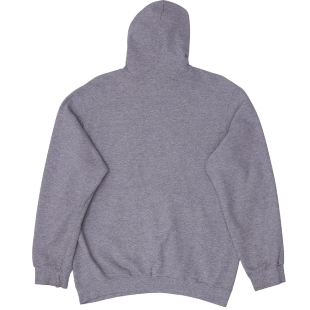 Vintage Nike Embroidered Center Swoosh Logo Gray Pullover Hoodie M | Migration_Hoodies - Side View | Fashion Rerun
