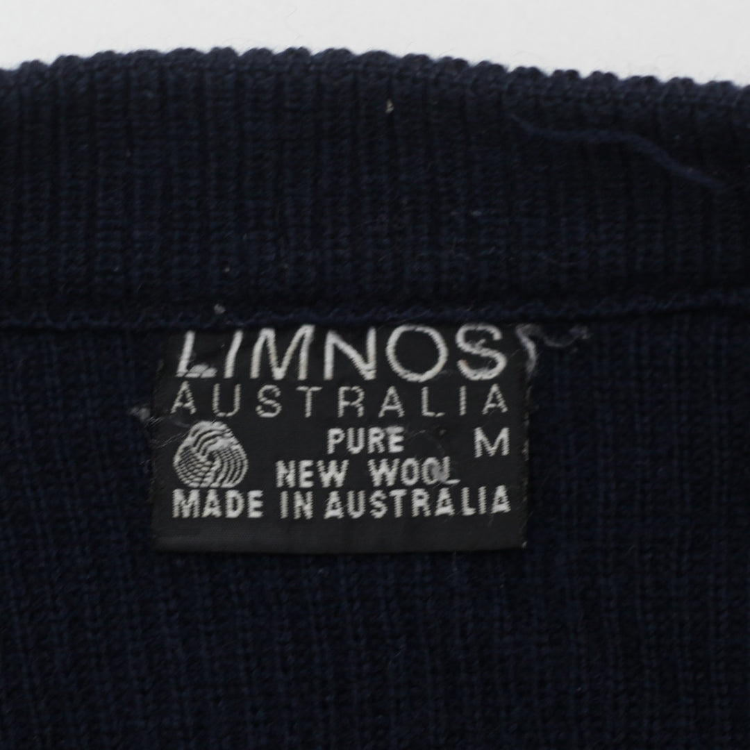 Vintage Limnos Australia Pure New Wool Knit Cardigan Sweater - Fashion Rerun Vintage Migration_Sweaters