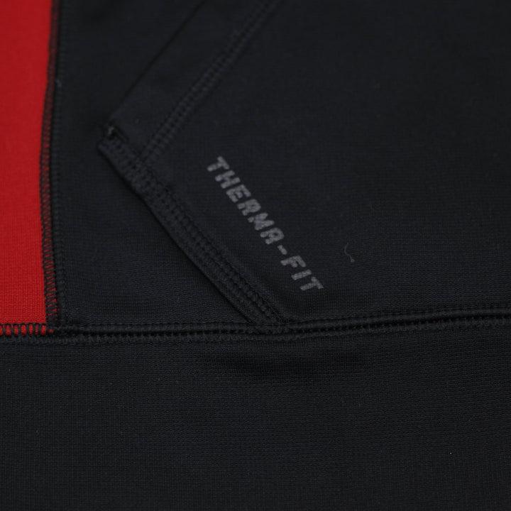Mens Nike Therma-Fit Black Red Pullover Hoodie Size M