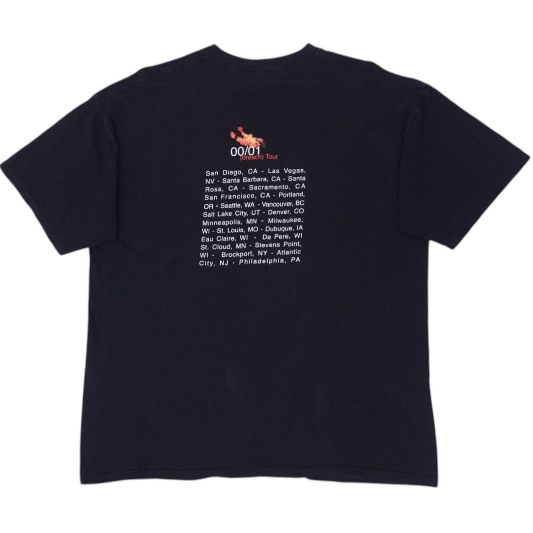 Vintage The Wallflowers 00/01 Breach Tour Black T-Shirt Size XL | Migration_T-Shirts - Side View | Fashion Rerun