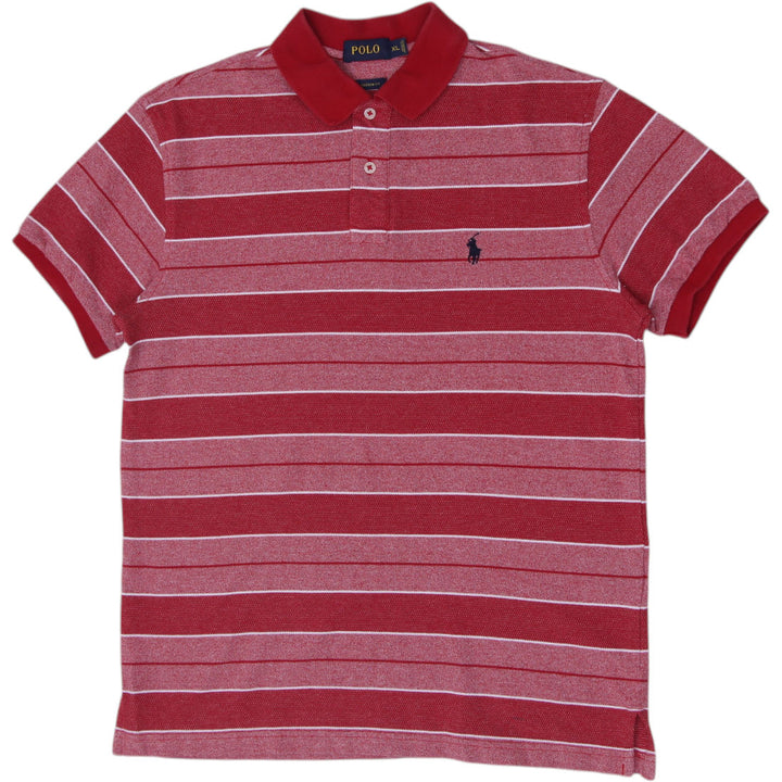 Mens Polo Ralph Lauren Custom Fit Striped Polo T-Shirt Size XL