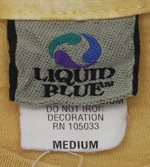 2003 Vintage Led Zeppelin Tie Dye T-Shirt Single Stitch Made in USA Liquid Blue M - Fashion Rerun Vintage Migration_T-Shirt