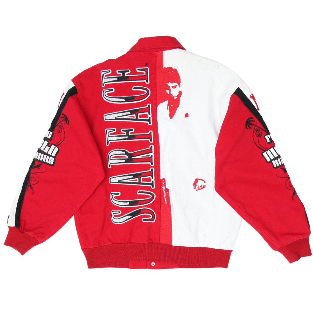 Vintage JH Design Scarface The World Is Yours Embroidered Racing Jacket