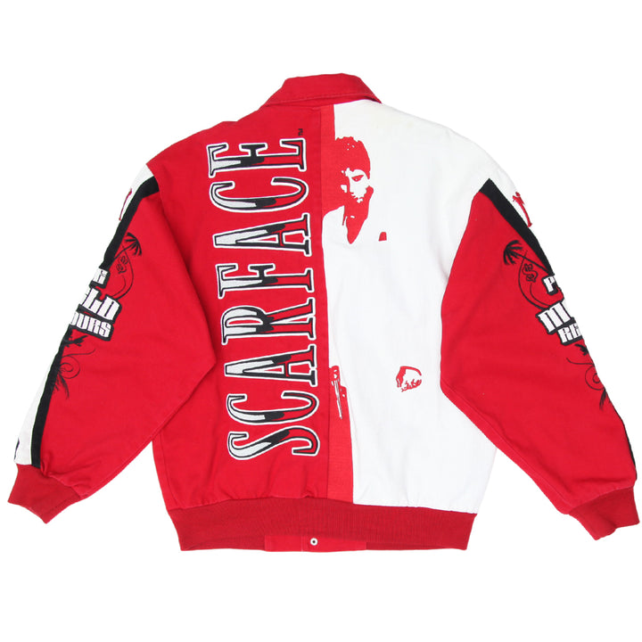 Vintage JH Design Scarface The World Is Yours Embroidered Racing Jacket