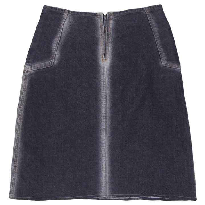 Y2K Ladies Front Lace Up Denim Midi Skirt