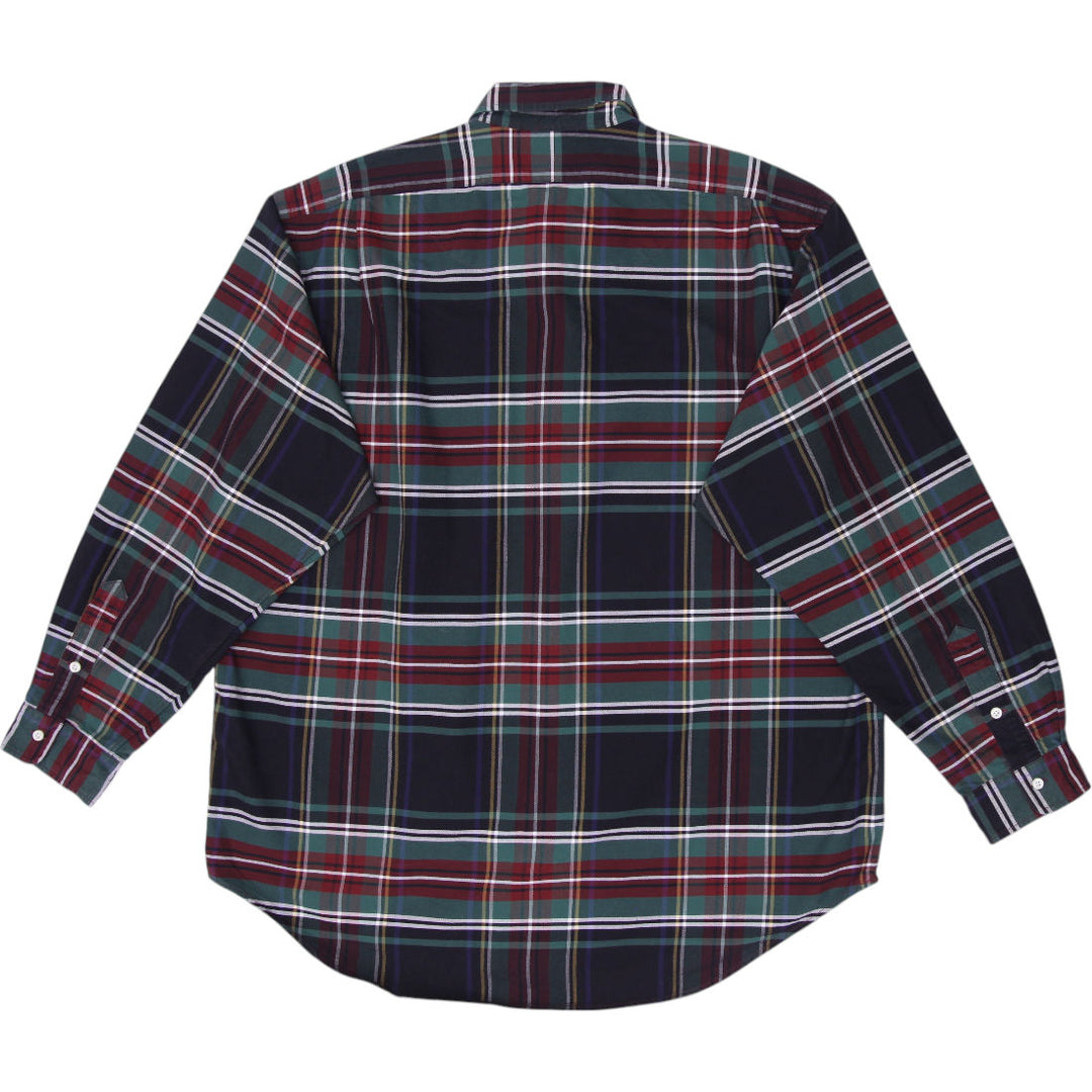 Mens Ralph Lauren Casual Cotton Classic Plaid Shirt Size XL