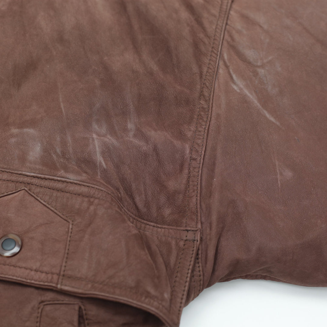 Vintage Pierre Cardin Leather Jacket Size XL | Migration_Jackets - View 8 | Fashion Rerun
