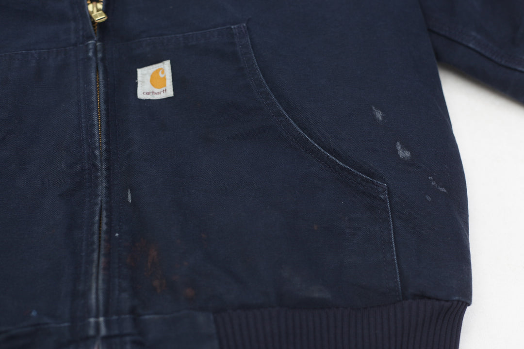 Mens Carhartt J140 DNY Quilted Lining Canvas Work Jacket Made In USA