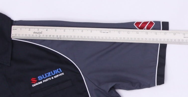 Mens Suzuki Genuine Parts Service Shirt Black Gray Racing Logo XL | Migration_Shirts - View 7 | Fashion Rerun