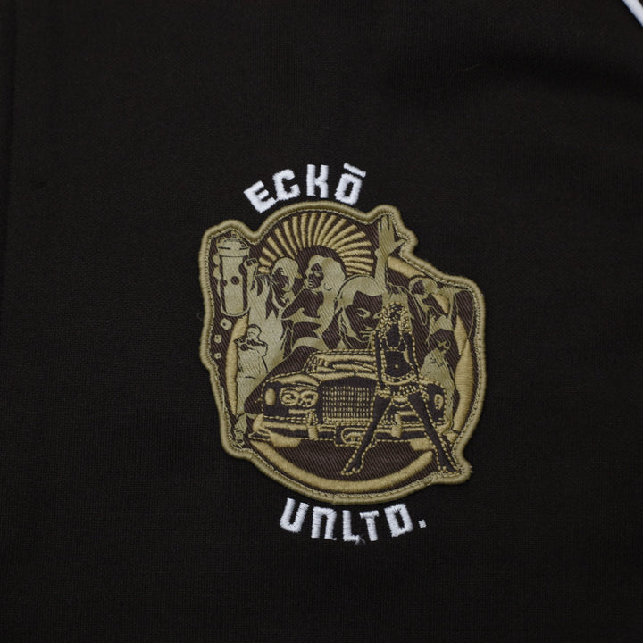 Y2K Mens Ecko Unltd Jacket Brown Zip Up Graphic XL
