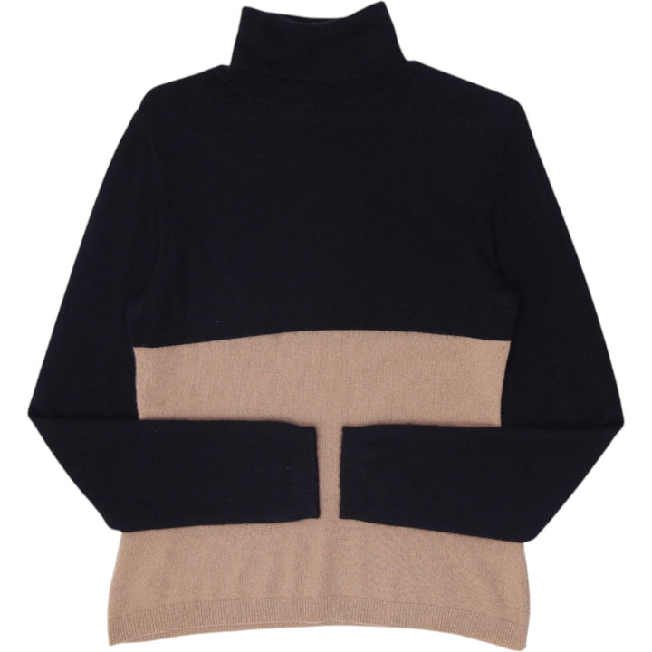 Ladies Garnet Hill 100% Cashmere Turtleneck Sweater Size M
