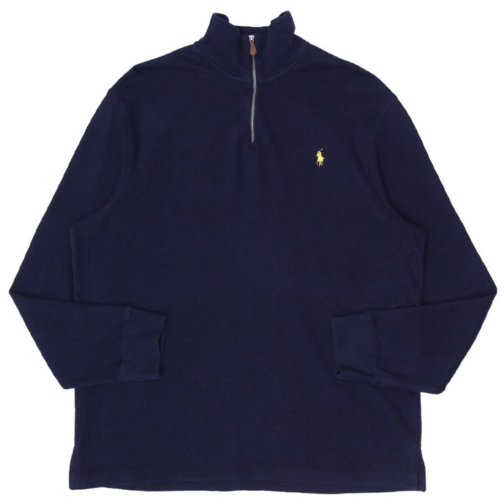 Mens Polo By Ralph Lauren Quarter Zip Knitted Sweater