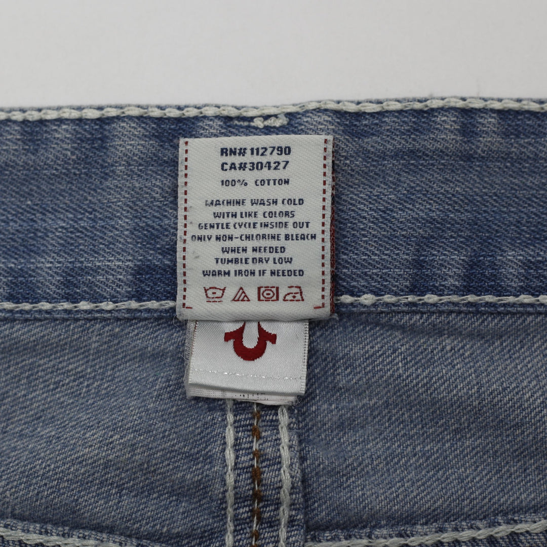 Y2K Mens True Religion Billy Flap Pocket Denim Jeans Size 30