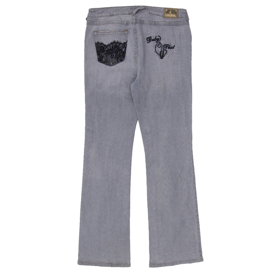 Shop Y2K Ladies Baby Phat Embroidered Bootcut Jeans | Fashion Rerun