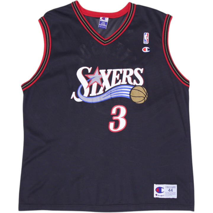 Vintage Champion Iverson #3 Philadelphia 76ers NBA Basketball Jersey Size 44/L | Migration_Jerseys | Fashion Rerun