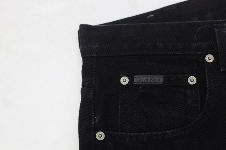 Vintage Calvin Klein Button Fly 100% Cotton Straight Leg Jeans