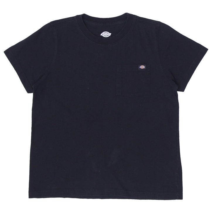 Mens Black Dickies Pocket T-Shirt