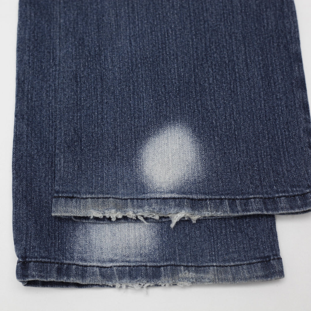 Y2K Ladies LEI Whiskered Thighs Front Pocket Detail Bootcut Jeans Size 13