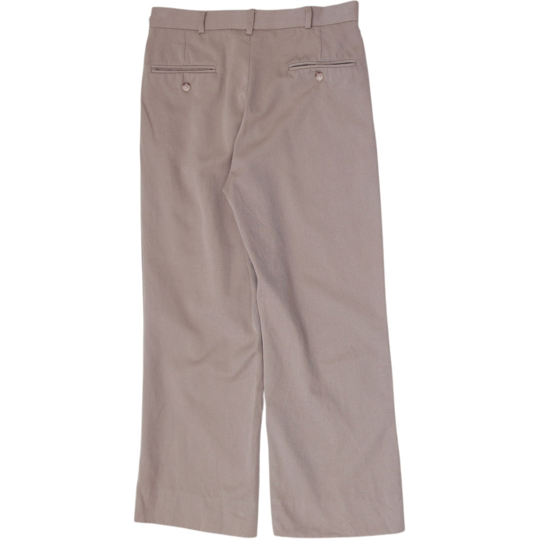 Mens Polo Ralph Lauren Flap Coin Pocket Taupe Double Pleated Trousers