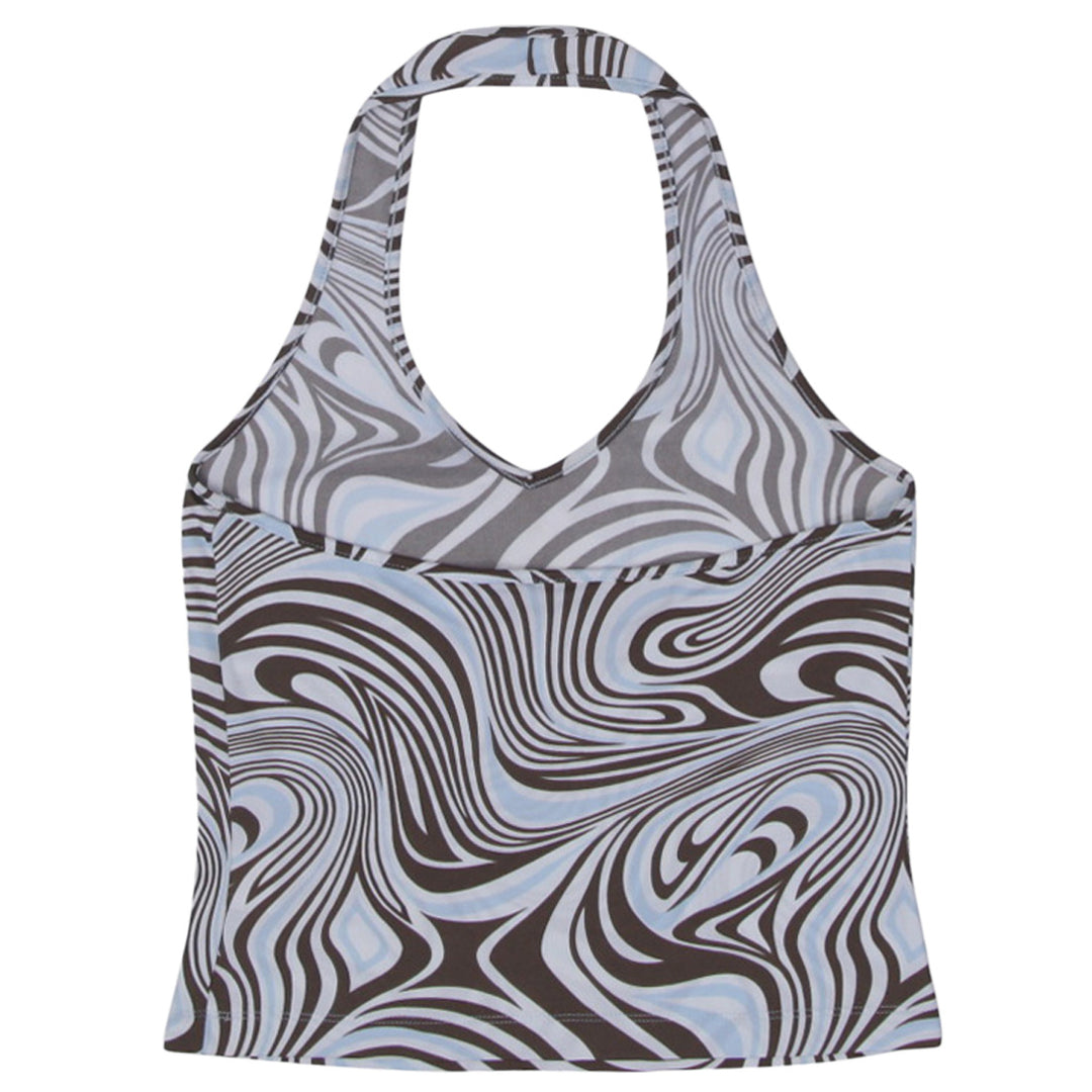 Y2K Ladies Mess Halter Top
