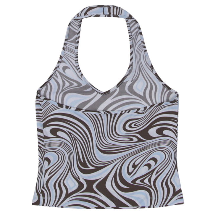 Y2K Ladies Mess Halter Top