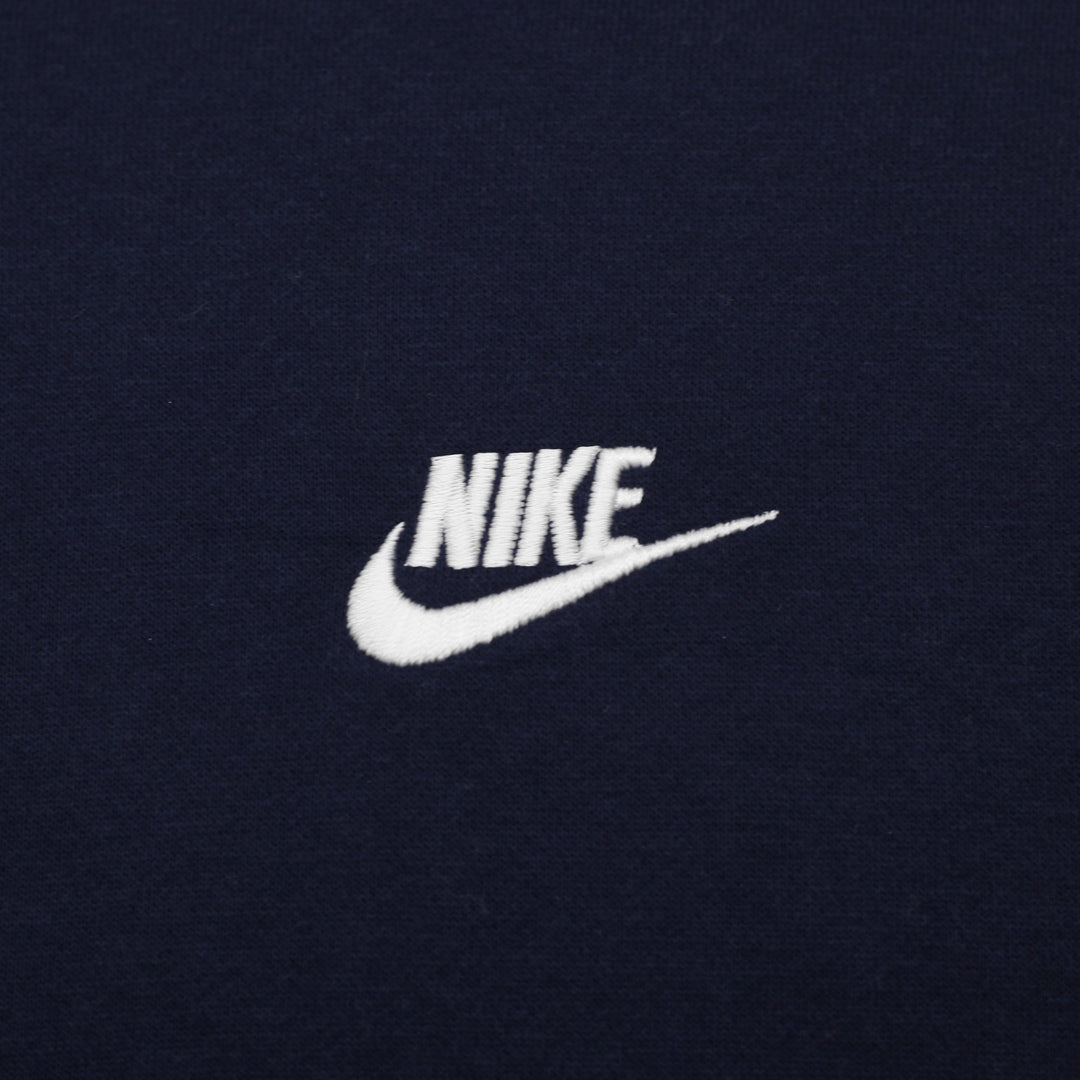 Mens Nike Sweatshirt Navy Fleece Crew Neck Pullover Size M