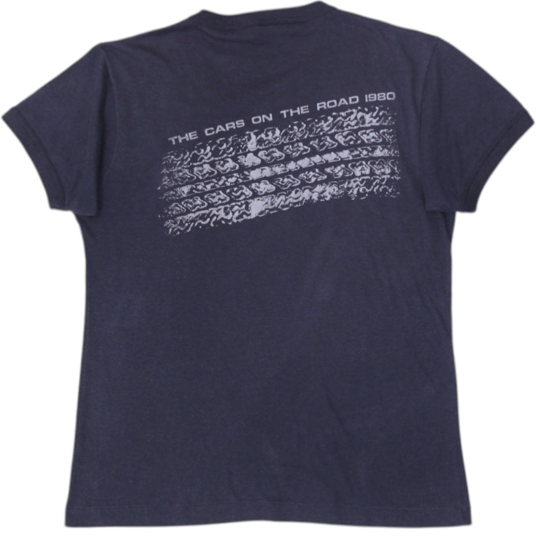 Vintage Ladies 1980 Cars "The Cars On The Road" Concert T-Shirt Black M | Migration_T-Shirts - Side View | Fashion Rerun