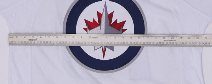 Mens White Reebok Winnipeg Jets Wellwood #13 NHL Hockey Jersey Large