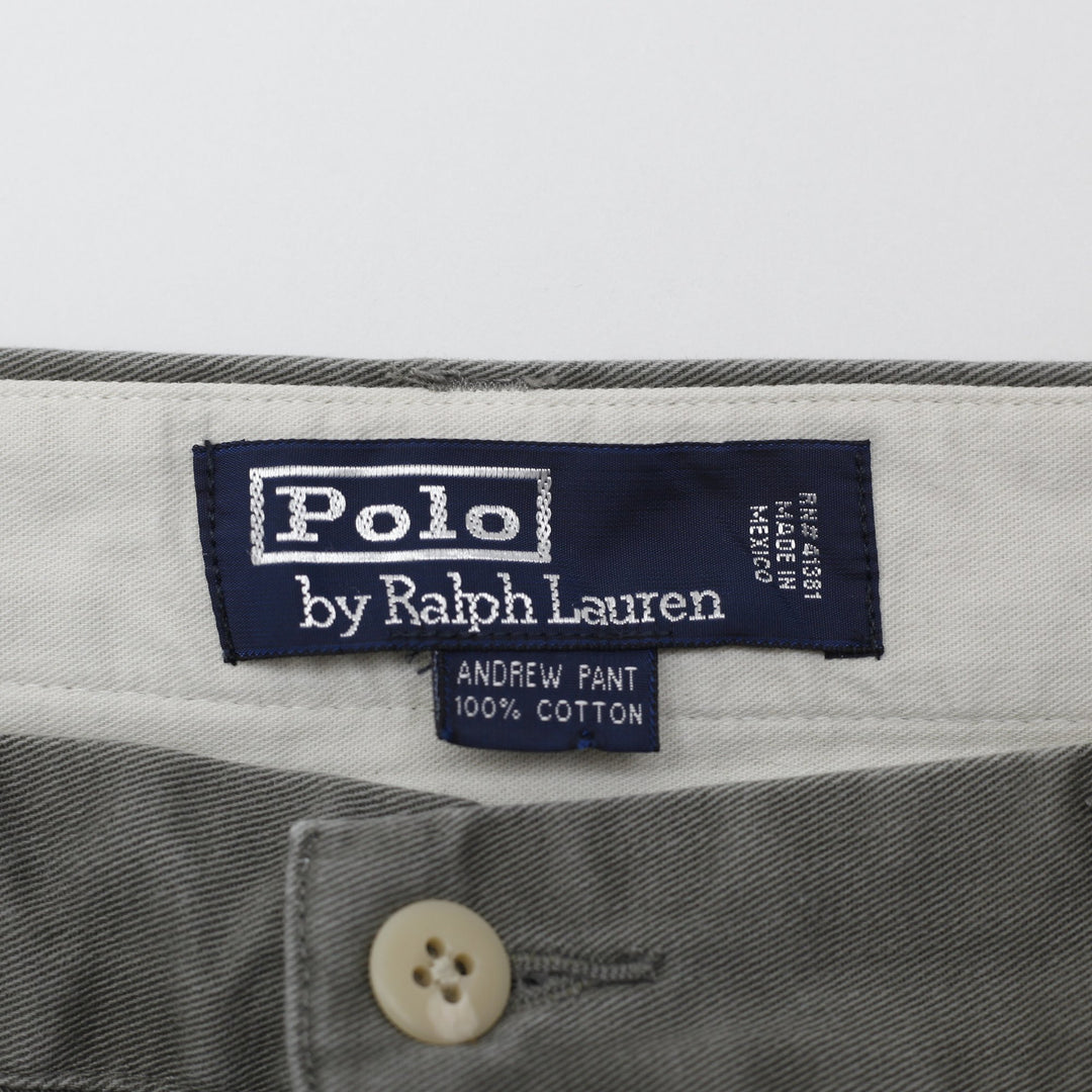 Mens Polo Ralph Lauren Casual Cotton Relaxed Fit Chino Pants Size 35x30 | Migration_Pants - Back View | Fashion Rerun