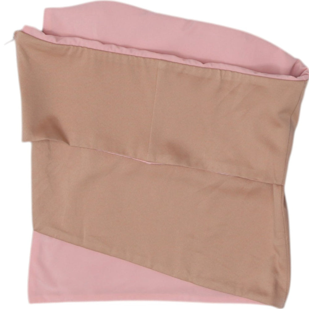 Y2K Ladies Elegant Stylish Beige Strapless Top Size XS | Migration_Tops - Side View | Fashion Rerun