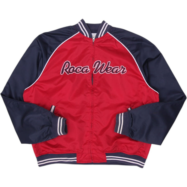 Y2K Mens Rocawear Navy Red Zip Up Bomber Jacket Size XL | Migration_Jackets | Fashion Rerun