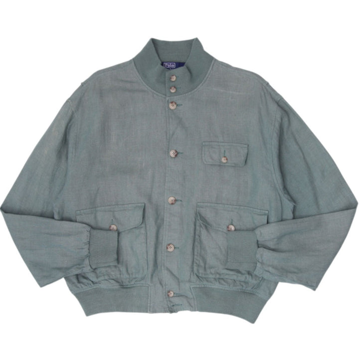 Vintage Vintage 90s Ralph Lauren  100% Linen Flight Jacket Size L