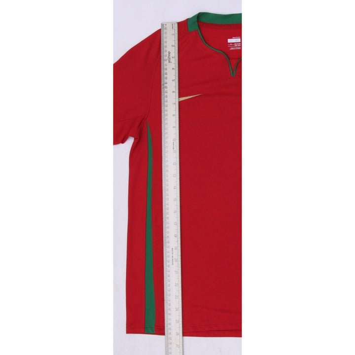 Vintage Youth Boys Nike Portugal 2008-09 Soccer Red Jersey | Migration_Jerseys - View 7 | Fashion Rerun