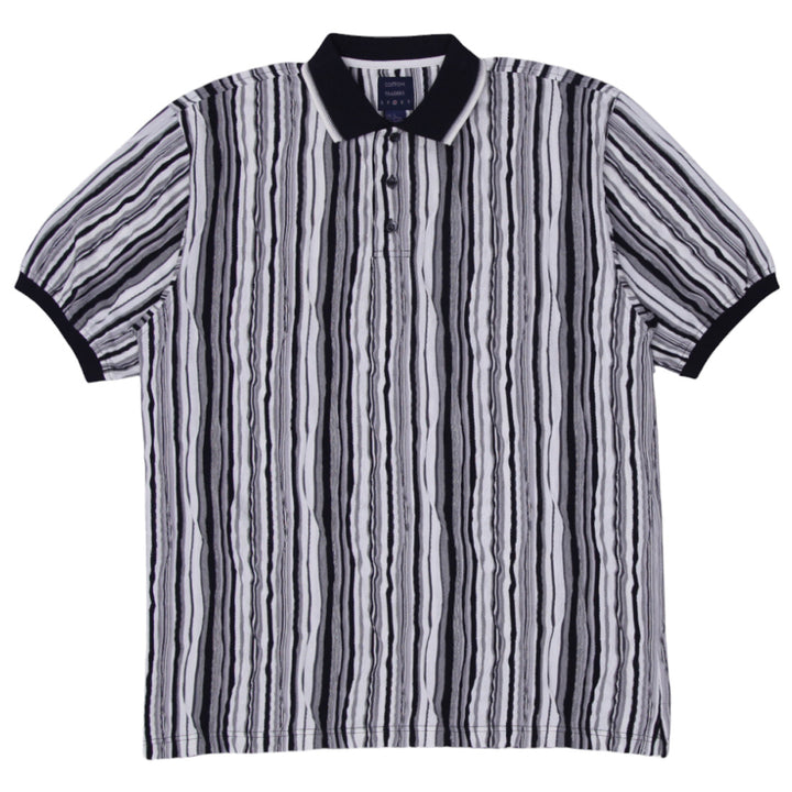 Mens Cotton Traders Sports Striped Polo T-Shirt