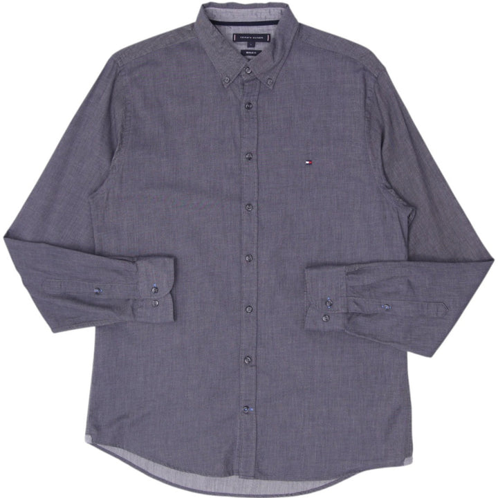 Mens Tommy Hilfiger Regular Fit Long Sleeve Button Down Shirt Size L