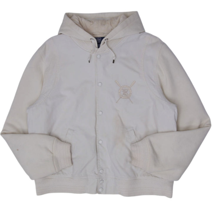 Vintage Polo Ralph Lauren Snap Varsity Stadium Hoodie Size XL